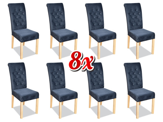 Poltrone Chesterfield x8 multicolore Poltrone di lusso progettate Sgabelli Imbottiti Sedie a sdraio