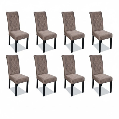 Poltrone Chesterfield x8 multicolore Poltrone di lusso progettate Sgabelli Imbottiti Sedie a sdraio