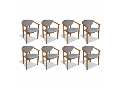 Set di cuscini per seduta design soggiorno sedia da pranzo gruppo di 8 sedie