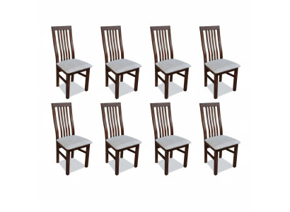 Soggiorno in tessuto per sedute Mobili Sedia Set 8x Sedia Design Poltrona Poltrona Rivestita Sedie Gastronomia