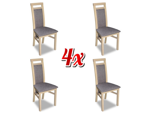 Set di sedie moderne con imbottitura per sedile per sala da pranzo 4 sedie gruppo cucina nuovo