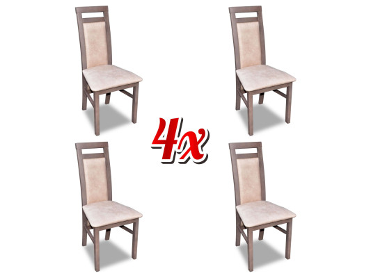 Set di sedie moderne con imbottitura per sedile per sala da pranzo 4 sedie gruppo cucina nuovo