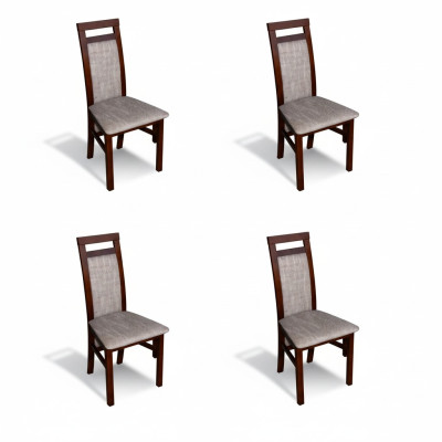 Set di sedie moderne con imbottitura per sedile per sala da pranzo 4 sedie gruppo cucina nuovo
