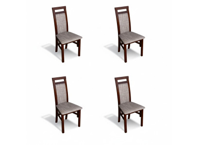 Set di sedie moderne con imbottitura per sedile per sala da pranzo 4 sedie gruppo cucina nuovo