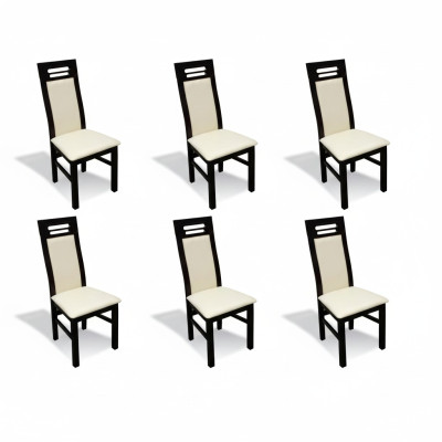 Gruppo di sedie Set completo di sedie per sala da pranzo 6 sedie con schienale Gruppi