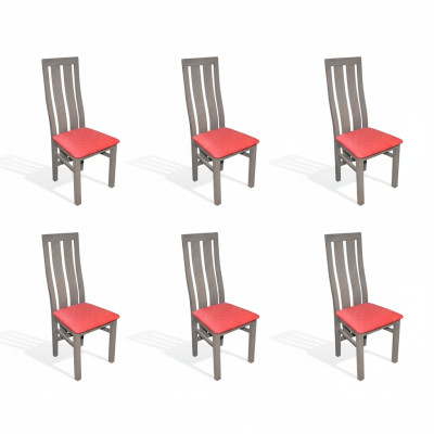 Set da pranzo 6 pezzi Set di 6 sedie da pranzo Set di sedie completo Gruppo intero