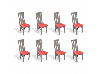 Garnitura 8 sedie Sedia Imbottita Set di design moderno Poltrona Poltrona Completo Mobili