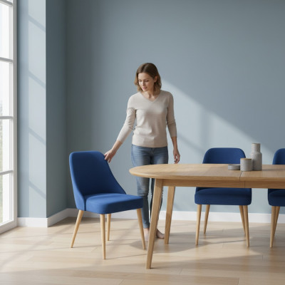 Set di sedie da sala da pranzo 8x Set gruppi NUOVO Set completo di sedie da pranzo Design