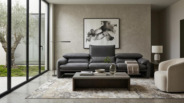 Design divani xxl Divano 4 posti Tessuto Grande Nuovo Divano soggiorno Imbottito
