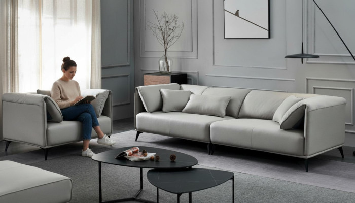 Divano di design italiano Set di divani 4+1 posti Divano imbottito Mobili