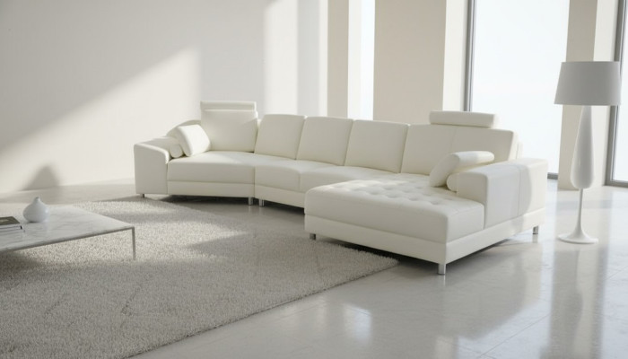 Design divano angolare in pelle Divani Divani a forma di U Divano Couch Imbottito Nuova zona giorno