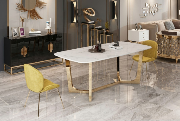 Mobili in stile italiano, tavolo da pranzo in legno, mobili per sala da pranzo 180x90cm, tavoli da pranzo.