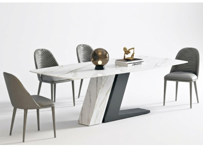 Tavolo in marmo per persone facoltose tavoli soggiorno Italia lusso designer acciaio inossidabile nuovo