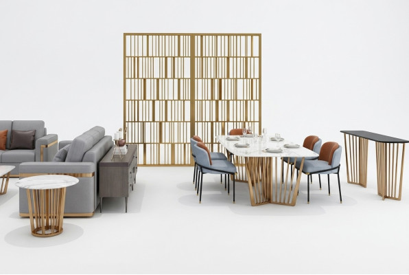 Sala da pranzo Soggiorno Tavoli design in acciaio inossidabile 180x90cm Mobili di lusso Tavolo da pranzo Tavolo  Sala da pranzo Soggiorno Tavoli di design in acciaio inossidabile 180x90cm Mobili di lusso Tavolo da pranzo Tavolo
