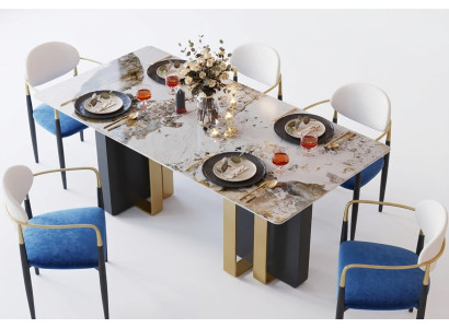 Tavolo stile marmo cucina tavolo da pranzo moderno tavoli sala da pranzo mobili di lusso design