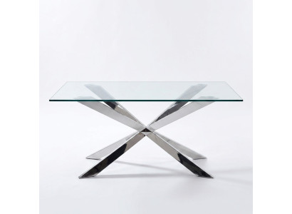 Design del tavolo di lusso per la sala da pranzo 180x90cm Tavoli da pranzo in vetro Design Mobili Nuovi