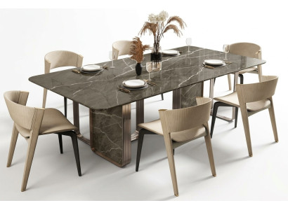 Tavolo da pranzo di lusso in metallo design sala da pranzo di alta qualità tavoli lucidi moderni.