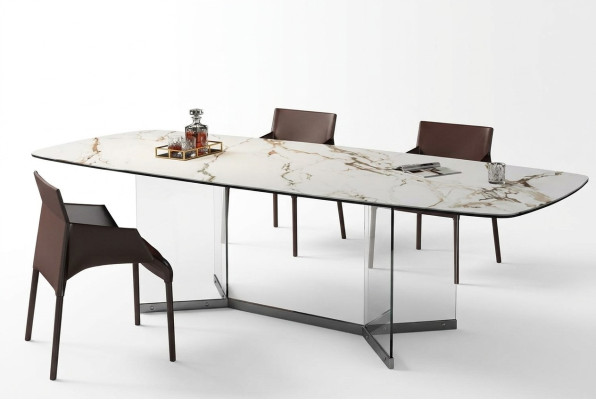 Sala da pranzo Soggiorno Design di lusso Moderno Tavoli Gambe in acciaio inossidabile Imitazione marmo Nuovo  Sala da pranzo Soggiorno Design di lusso Moderno Tavoli Gambe in acciaio inossidabile Imitazione marmo Nuovo
