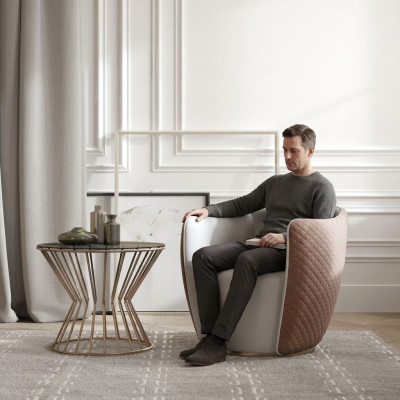 Poltrona moderna in stoffa design divano imbottito divani poltrona TV monoposto