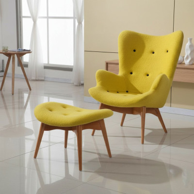 Poltrona design divano divanetto tessile salotto club imbottitura lusso sedile