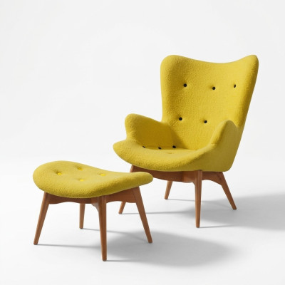 Poltrona design divano divanetto tessile salotto club imbottitura lusso sedile