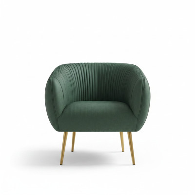 Soggiorno di lusso Nuova poltrona reclinabile in metallo Lounge Club con design imbottito.