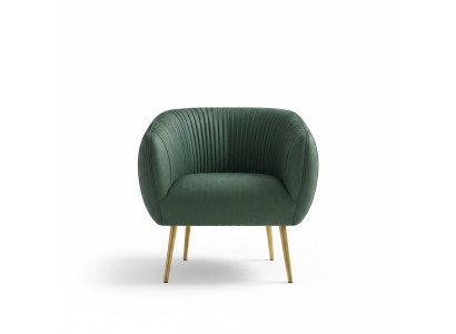 Soggiorno di lusso Nuova poltrona reclinabile in metallo Lounge Club con design imbottito.