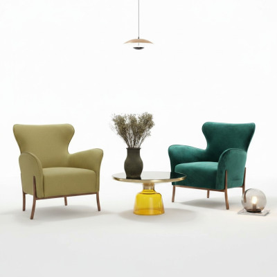 Poltrona Design Divano Sofa Relax Tessuto Lounge Lusso Posto a Sedere TV