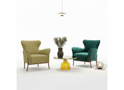 Poltrona Design Divano Sofa Relax Tessuto Lounge Lusso Posto a Sedere TV
