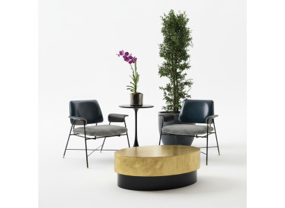 Poltrona design creativa in tessuto per divano seduta lounge club imbottita di lusso.