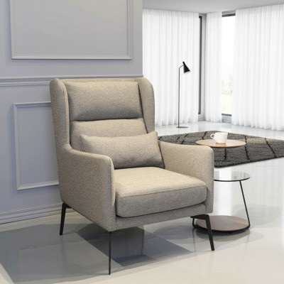 Poltrona Sedia Imbottitura TV pelle Tessuto Legno Design Lounge Club Relax