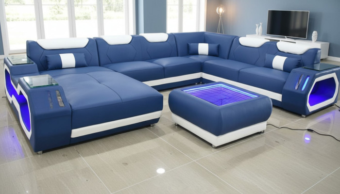 Divani a forma di U divano angolare in tessuto pelle angolo nuovo divano da soggiorno divano di design