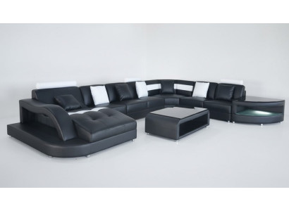 Divano ad angolo in forma di U paesaggio abitativo Divano Divano Imbottito Angolo Stoff Sofas Mobili in pelle