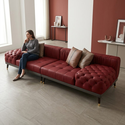 Chesterfield divano grande lusso mobili sofà divano imbottito divani 4 posti