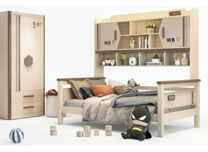Camera per bambini 2 pezzi Set Letto a castello Armadio Lucido Camera da letto per ragazzi Mobili Nuovi