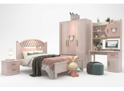 Stanze per bambini Stanza per adolescenti Camera da letto Mobili Set completo Comodino Nuovo 4 pezzi