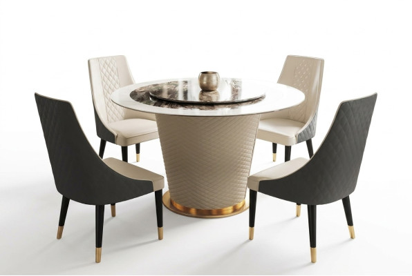 Tavolo da pranzo in marmo Moderno tavolo da pranzo Soggiorno Cucina Tavoli Design Tavolo Rotondo Nuovo