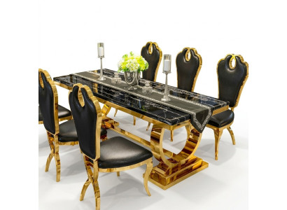 Tavolo da pranzo in acciaio inox cucina moderna design tavolo metallico