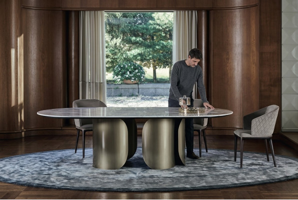 Tavoli Pietra Cucina Tavolo da pranzo moderno Tavolo sala da pranzo Mobili di lusso design nuovo