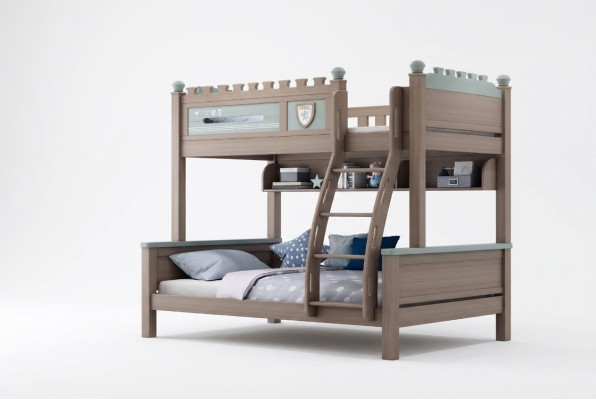 Letto a castello, letto a soppalco, letto per bambini, letti a castello in legno di pino, camera da letto per bambini nuova.