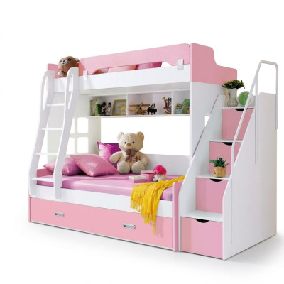 Letto per ragazzi Letti Rosa Letti a castello Letti a castello in legno Mobili in legno Nuovi