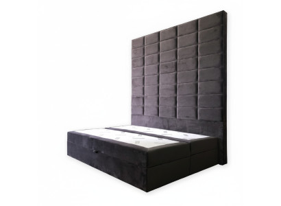 Letto matrimoniale imbottito marrone 180x200 Letti design di lusso Mobili Nuovo pannello per pareti