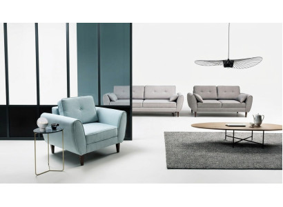 Divano design 2 posti mobili imbottiti tessili divani divani angolari nuovi