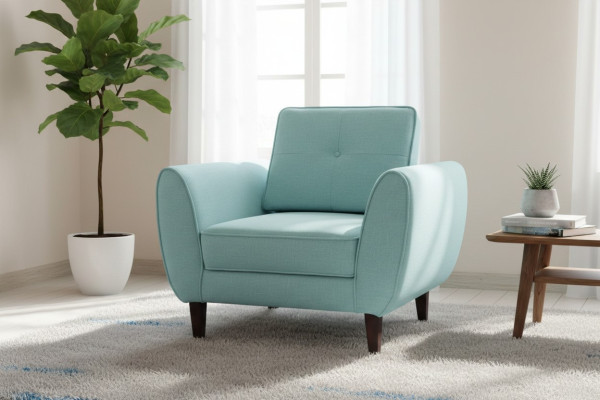 Design divano Chesterfield in stoffa poltrona poltrona da salotto 1 posto divani imbottiti lounge club