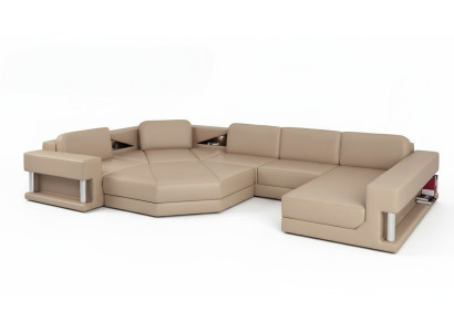 Divano ad angolo Divano Divano Set di divani in pelle Divani angolari Salotto a forma di U xxl