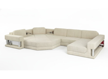 Divano a forma di U Design Divano in tessuto moderno Nuovi divani da salotto Sofà angolare