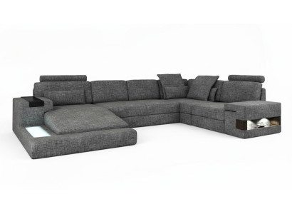 Divano ad angolo a forma di U Design Moderno Divano Divano in tessuto Divano Divano Soggiorno Nuovo