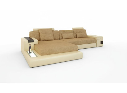 Divano a forma di L Design in tessuto moderno Imbottitura Nuovo divano ad angolo per soggiorno