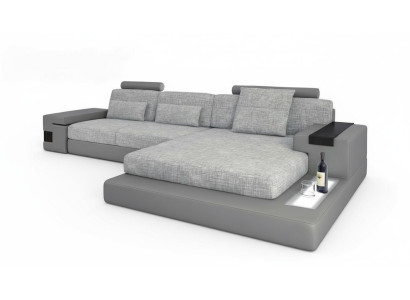 Divano angolare in pelle design a L Stile moderno Divano Mobili imbottiti Soggiorno Nuovo