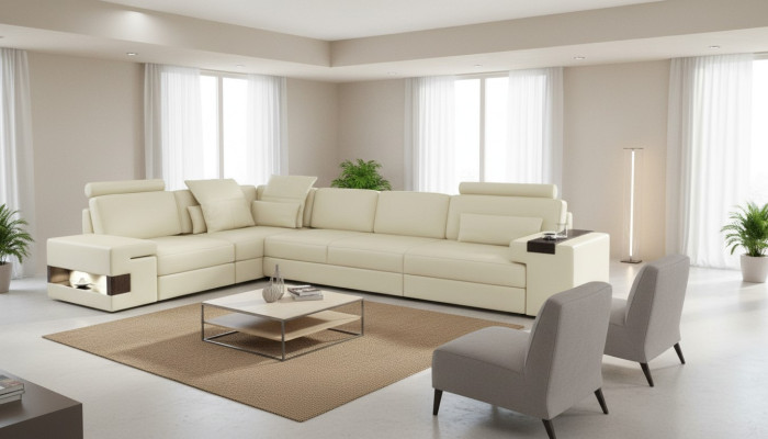 Mobili imbottiti Divano Divano grande Divano Tessile Mobili Divano letto Soggiorno Divano a L-Forma